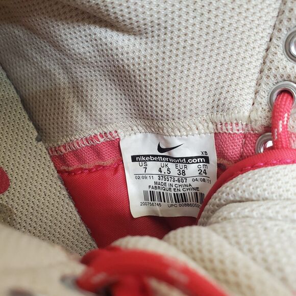 Nike Blazer High Culture Red Athletic Womens Size 7 Mid/High Top 375573-607 - Picture 12 of 13